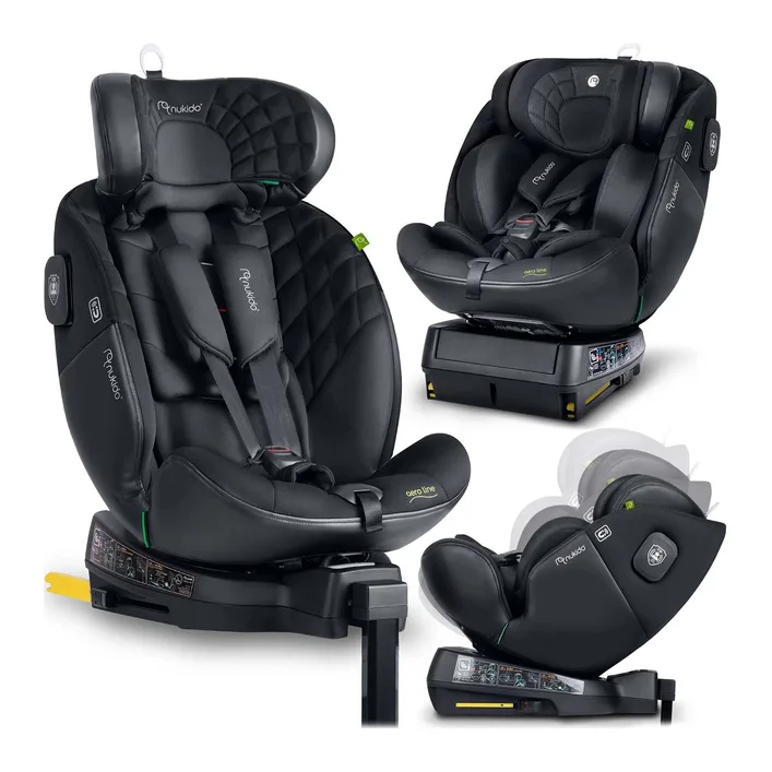 Автокресло Nukido Aero Line ISOFIX 0-36 кг, черное