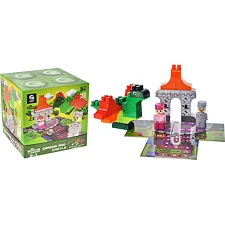 Конструктор "Block&Steps: Дракон и замок" + ходилка и мемори игра 3в1, 43дет. QB300-106 qbee (Кон7636)