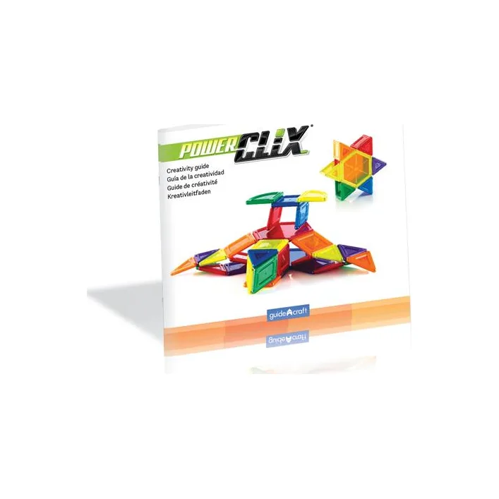 Магнитный конструктор Guidecraft PowerClix Solids, 44 детали (G9421)