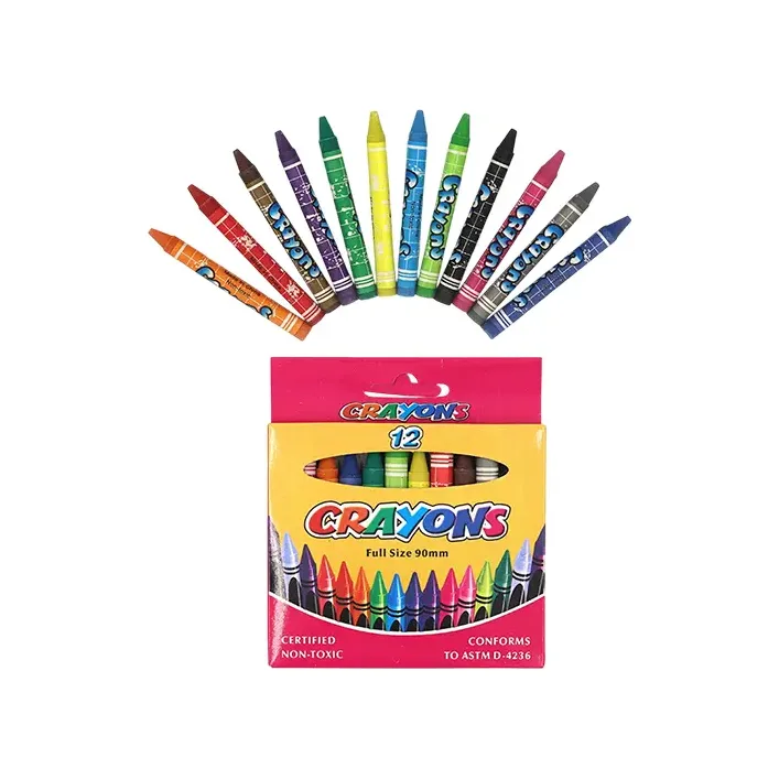 Крейда воскова Crayons 8496-12B, набір 12 кольорів (Нас8749)