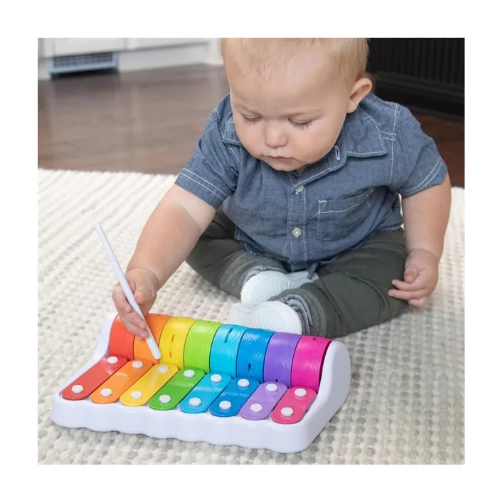 Детский ксилофон Fat Brain Toys Rock N' Roller Piano со звоночками (F281ML)