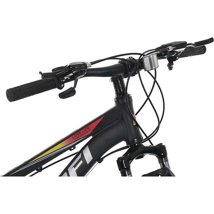Велосипед MTB2601-2, 26 дюймов, алюминиевая рама 13 Shimano 21SP черный