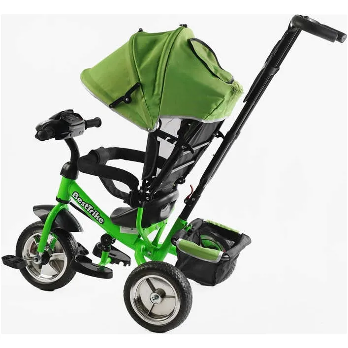 Велосипед 3-х колесный 69-067 Best Trike (1) КОЛЕСО ПЕНА, d=25см переднее, d=20см задние, фара музыкальная, USB, Bluetooth, в коробке