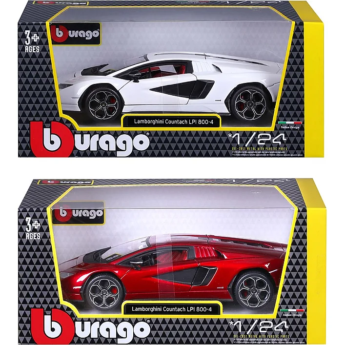 Автомодель – LAMBORGHINI COUNTACH LPI 800-4 (біла, 1:24)