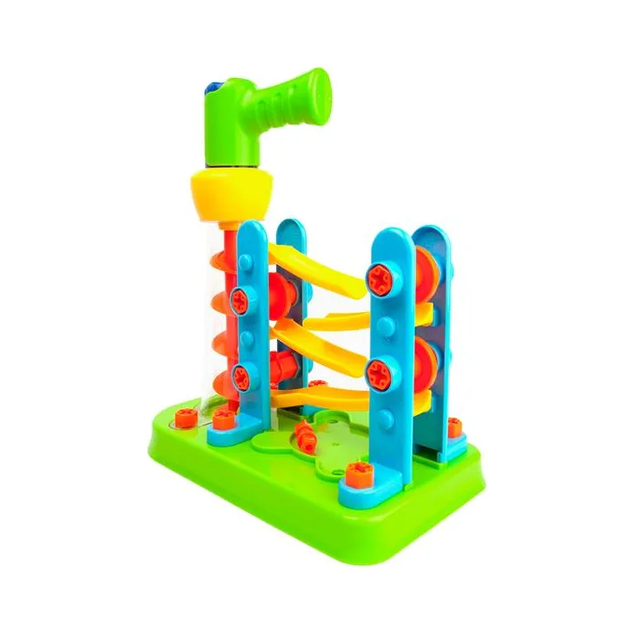 Набор для сборки Edu-Toys Горка-зигзаг с инструментами 54 детали (JS021)