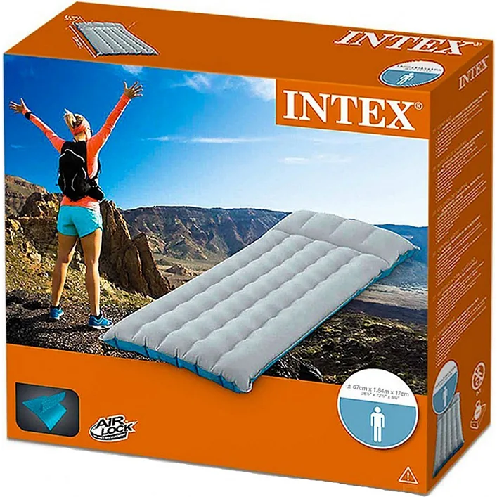 Матрас INTEX одноместный, в коробке 67997 г.67*184*17см (Рез7997)