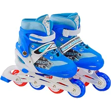 Детские ролики RL2406(Blue) светящиеся колеса, синий, L (39-42)