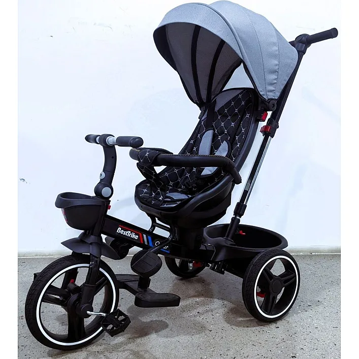 Велосипед 6390 &ndash; 19-306 BestTrike "Oscar" (1) ПОВОРОТНОЕ СИДЕНИЕ, РУЛЬ СОСТАВЛЯЕТСЯ, КОЛЕСА С ПРОГУЛИТЕЛЬНЫМ PU, КОРЗИНА, ТЕЛЕСКОПИЧЕСКАЯ РУЧКА