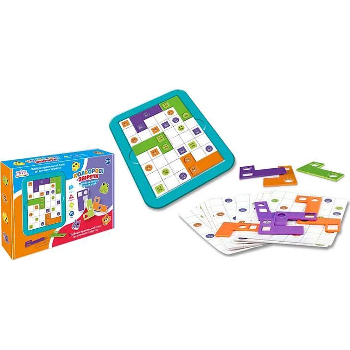 Игра ''Цветные зверьки'' UKB-B0063 русский язык коробка 23,3*3,7*19 (Нем0063)