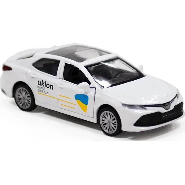 Автомодель - "TOYOTA CAMRY UKLON" (белый) 250291 в коробке TechnoDrive (Маш4083)