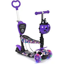 Самокат з ручкою "Best Scooter" (фіолетовий)