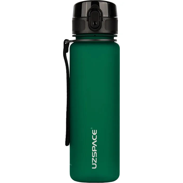 Бутылка для воды UZSPACE 3026(Dark-Green) 500 мл, темно-зеленая