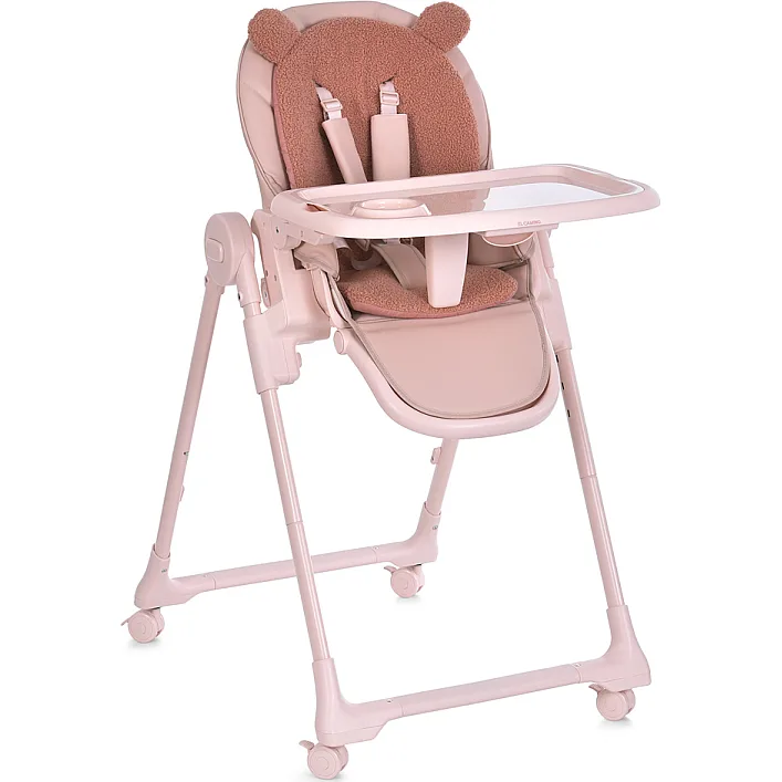 Детский Стульчик для кормления EL CAMINO CRYSTAL (ME 1037 Bear Pink)