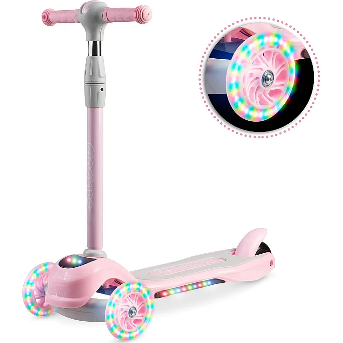 Самокат дитячий триколісний Ricokids Piko рожевий