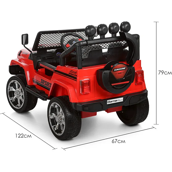 Дитячий електромобіль джип Bambi Racer M 3237EBLR-3 до 30 кг