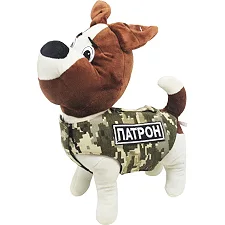 Мягкая игрушка "Пес Патрон в бронике", 32 см