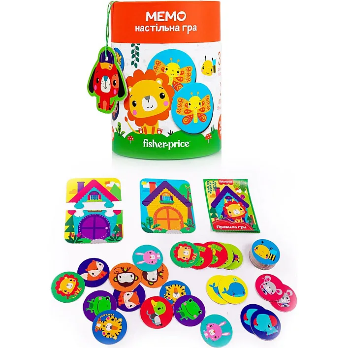 Настольная игра "Fisher Price. Мемо" в тубусе VT2910-04 VladiToys (Нас2904)