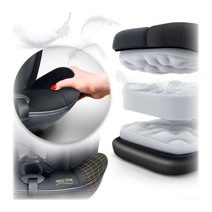 Автокресло Nukido Aero Line ISOFIX 0-36 кг, черное