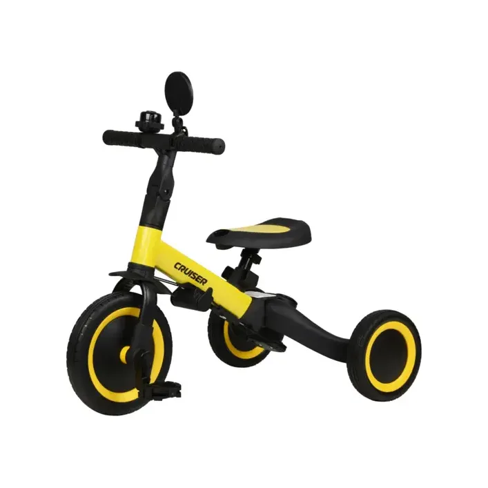 Біговел Tri-cycle 5in1 Cruiser Versa yellow трансформер з дашком (Вел1340)
