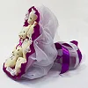 Букет из игрушек Мишки фуксия 5351IT с 9ю игрушками
