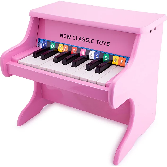 Детское пианино, New Classic Toys, розовое, 18 клавиш, арт. 10158