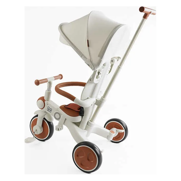 Велосипед-трансформер 3-х цв. BS-12-707 Best Trike (1) материал рамы нейлон, переднее колесо EVA 10”, задние колеса EVA 8”, родительская ручка, в коробке