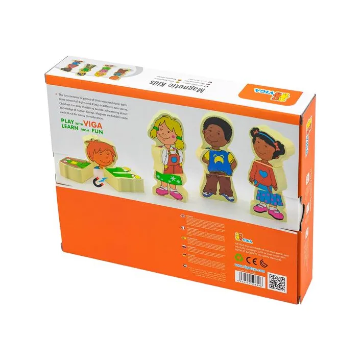 Набор магнитных фигурок Viga Toys Дети (59699VG)