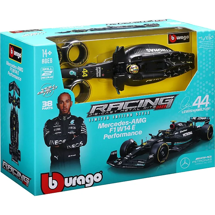 Авто-конструктор - Mercedes-AMG F1 W14 E Performance(1:24)(#44)