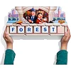 Деревянная детская развивающая игра "Ребус", на английском языке
