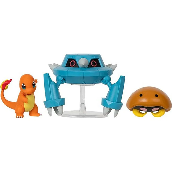 Набор игровых фигурок Pokemon W17 - Кабуто, Чармандер, Метанг