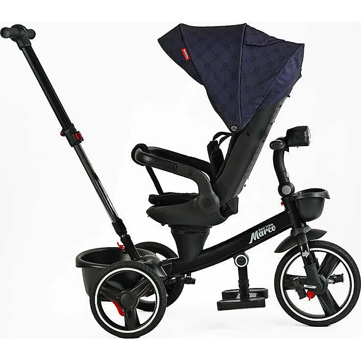 Велосипед 9155 / 331-09 BestTrike "Marco" (1) поворотное сиденье, складной руль, колеса с прорезиненным PU, корзина, телескопическая ручка, фара музыкальная