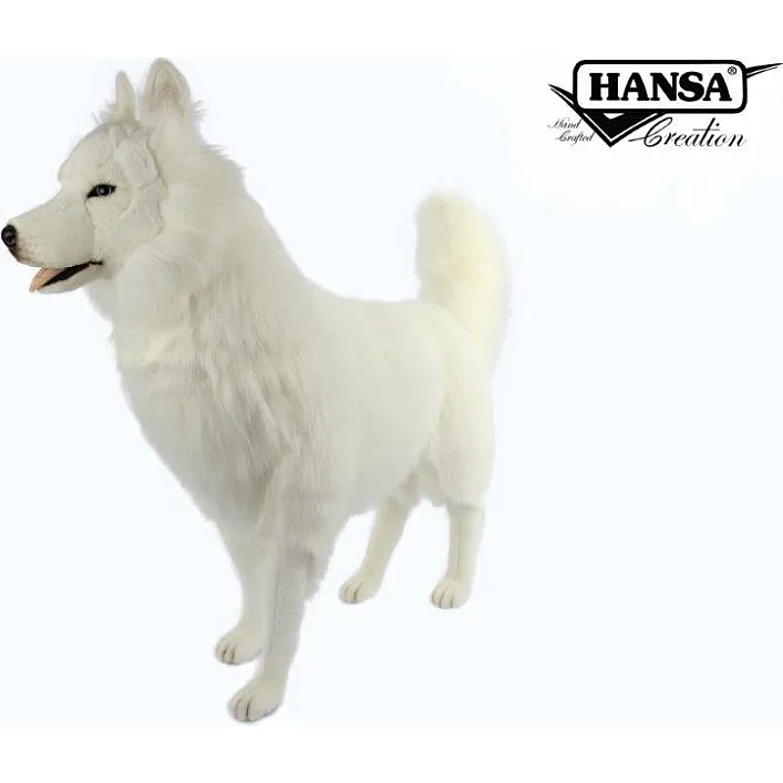 Анимированная игрушка Сибирский хаски, белый, L. 115см, HANSA (0849)