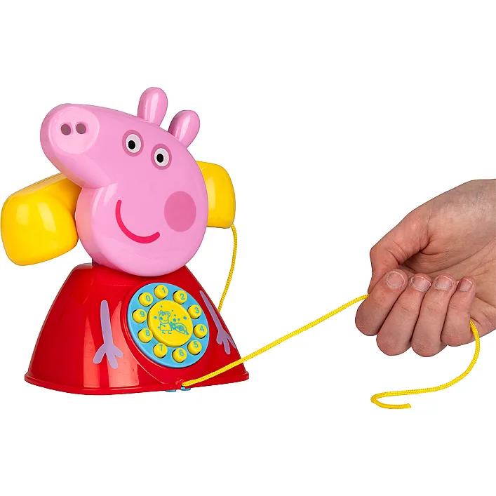 Іграшка-каталка на мотузочці PEPPA - ТЕЛЕФОН ПЕППИ