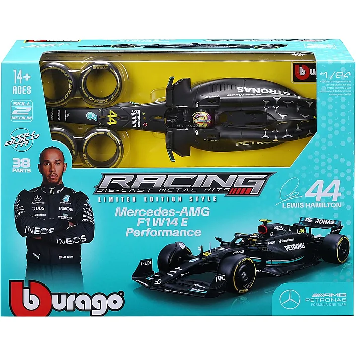 Авто-конструктор - Mercedes-AMG F1 W14 E Performance(1:24)(#44)