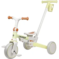 Трехколесный биговел 3 в 1 Maraton Tri-cycle Cruiser Milano 001 cream с родительской ручкой