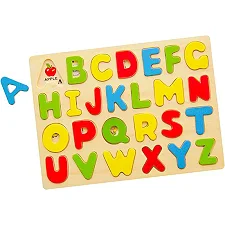Деревянный пазл Viga Toys Английский алфавит, заглавные буквы (58543)
