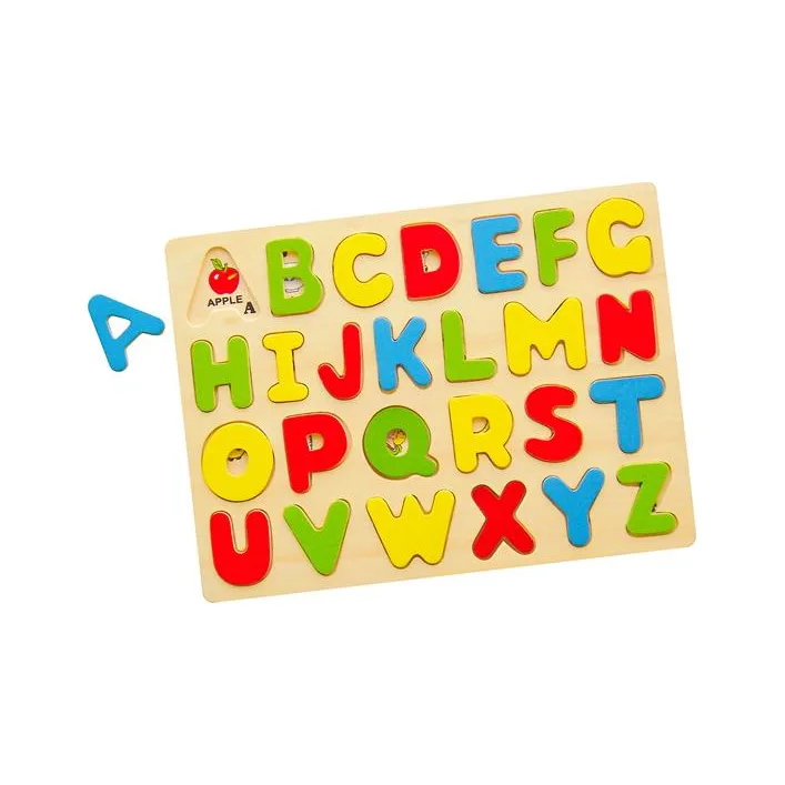 Дерев'яний пазл Viga Toys Англійський алфавіт, великі літери (58543)