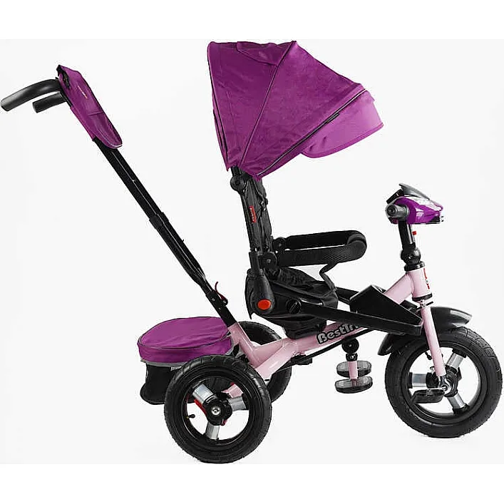 Велосипед 6088 F – 736-07 Best Trike (1) ПОВОРОТНОЕ СИДЕНИЕ, СЛОЖНОЕ КЕРМО, ФАРА МУЗЫКАЛЬНАЯ С USB,Bluetooth НАДУВНЫЕ КОЛЕСА, ПУЛЬТ ВКЛЮЧЕНИЯ СВЕТА И ЗВУКА