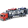 Автомодель Грузовик с прицепом и 2 машинками 1:64, Mondo (54056)