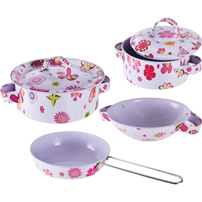 Детский набор посуды «Kitchenware» 620-B5(White) кастрюля, сковородка