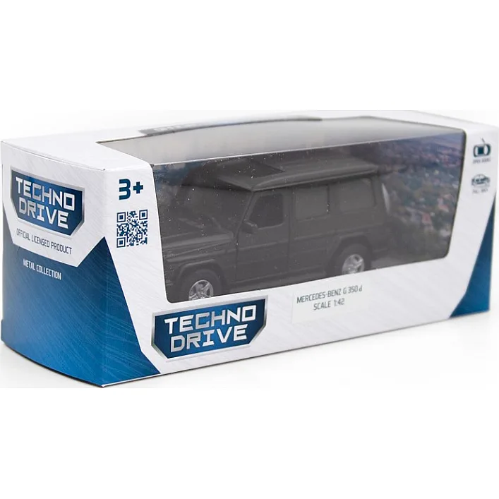 Автомодель - MERCEDES BENZ G350 (черный) 250274 в коробке TechnoDrive (Маш8792)