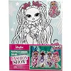 Набор для росписи по номерам для детей "L.O.L. Surprise! O.M.G. Fashion show Twist Queen" со стразами 30х40 см. KHO6274 (Нас5277)