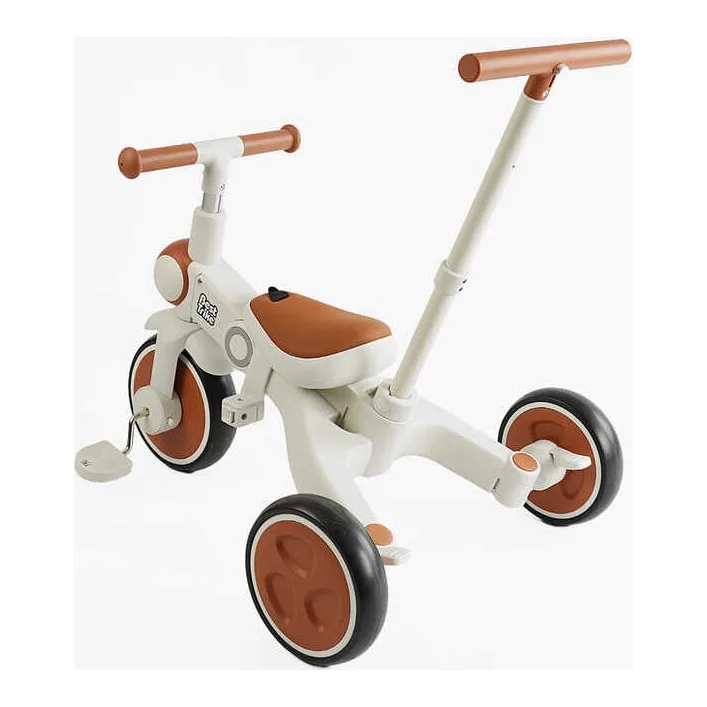 Велосипед-трансформер 3-х цв. BS-12-707 Best Trike (1) материал рамы нейлон, переднее колесо EVA 10”, задние колеса EVA 8”, родительская ручка, в коробке