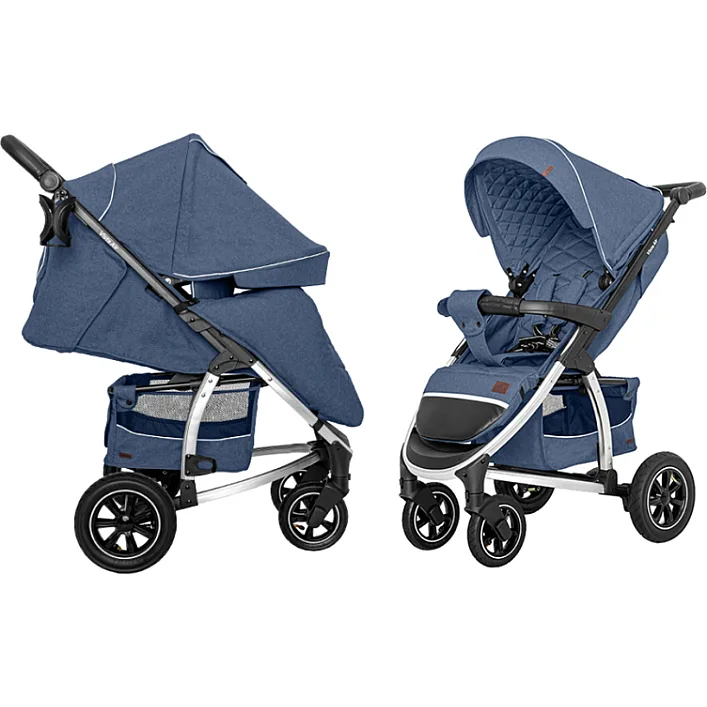 Коляска прогулочная CARRELLO Vista CRL-5511 Denim Blue лен L (Нем5511)