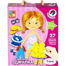 Магнитная одевалка "Соня" VT3702-07 VladiToys (Нас5977)