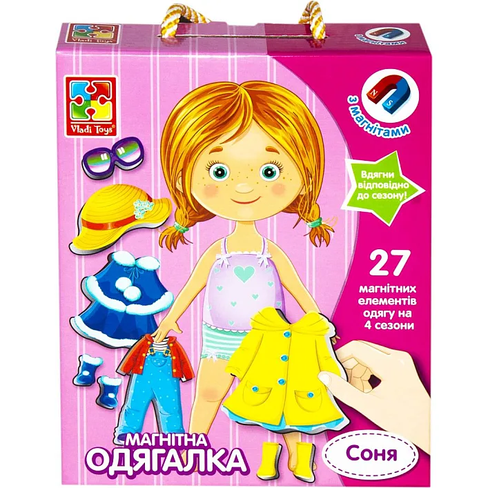 Магнитная одевалка "Соня" VT3702-07 VladiToys (Нас5977)