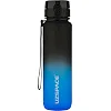 Бутылка для воды UZSPACE 3038(Black-Blue) 1000 мл, черно-синяя