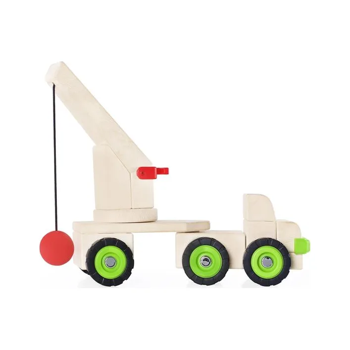 Большая машинка Guidecraft Block Science Trucks Стенобитная машина деревянная 45 см (G7533)