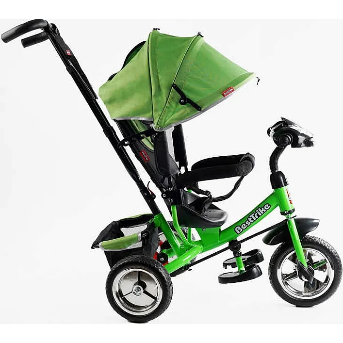 Велосипед 3-х колесный 69-067 Best Trike (1) КОЛЕСО ПЕНА, d=25см переднее, d=20см задние, фара музыкальная, USB, Bluetooth, в коробке