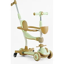 Самокат 5в1 "Skyper" GL-09813(6) колеса PU 125х40мм со светом, УКР. МУЗЫКА и подсветка платформы, с ДОП. КОЛЕСАМИ, защитный бампер, в коробке